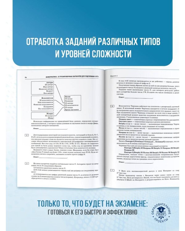 ЕГЭ-2025. Информатика. 10 тренировочных вариантов экзаменационных работ для подготовки к единому государственному экзамену
