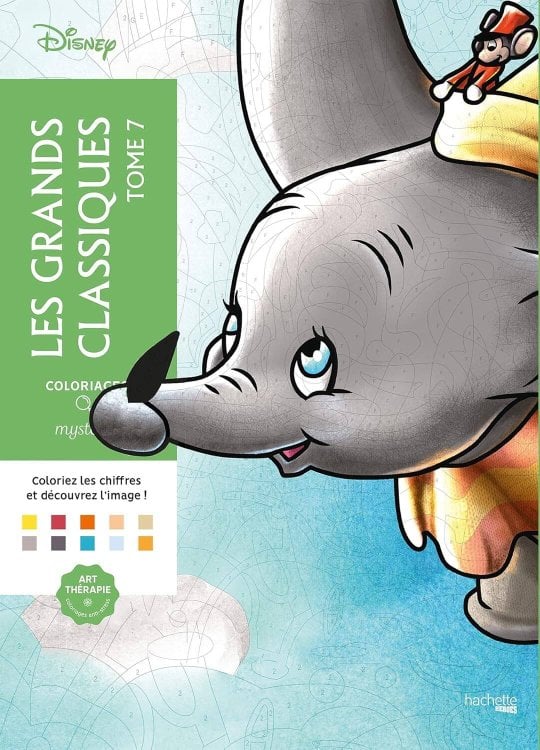 Coloriages mysteres Disney Les grands classiques Tome 7 Раскраска Волшебный мир Диснея Великая классика том 7 /Книги на английском языке