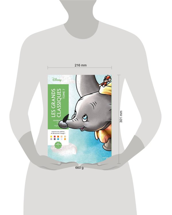 Coloriages mysteres Disney Les grands classiques Tome 7 Раскраска Волшебный мир Диснея Великая классика том 7 /Книги на английском языке