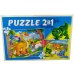 ПАЗЛЫ 2 в 1. 60 и 104 элемента. Любимые динозаврики. Арт. П-2157