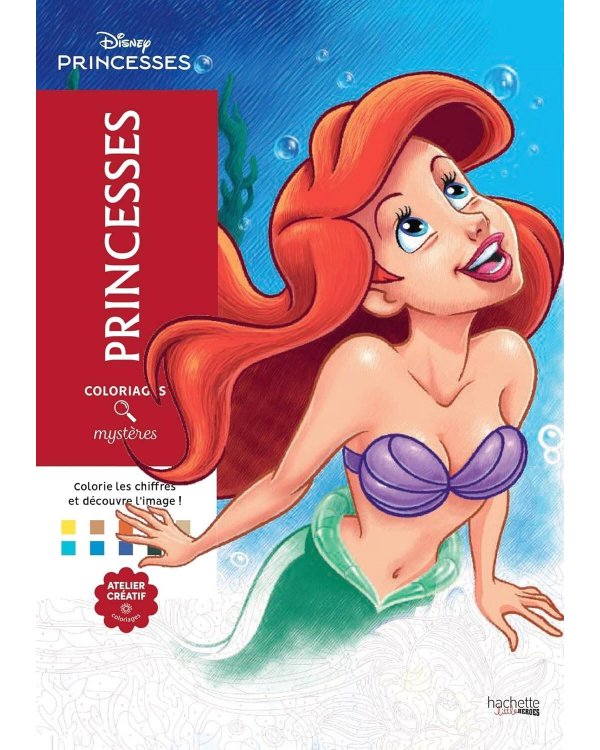 Coloriages mysteres Disney Princesses Раскраска Волшебный мир Диснея Принцессы /Книги на английском языке
