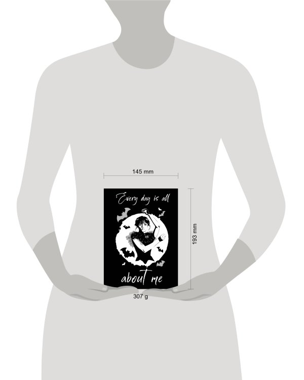 Уэнсдей:Every day is all about me. Уэнсдей. Блокнот в точку