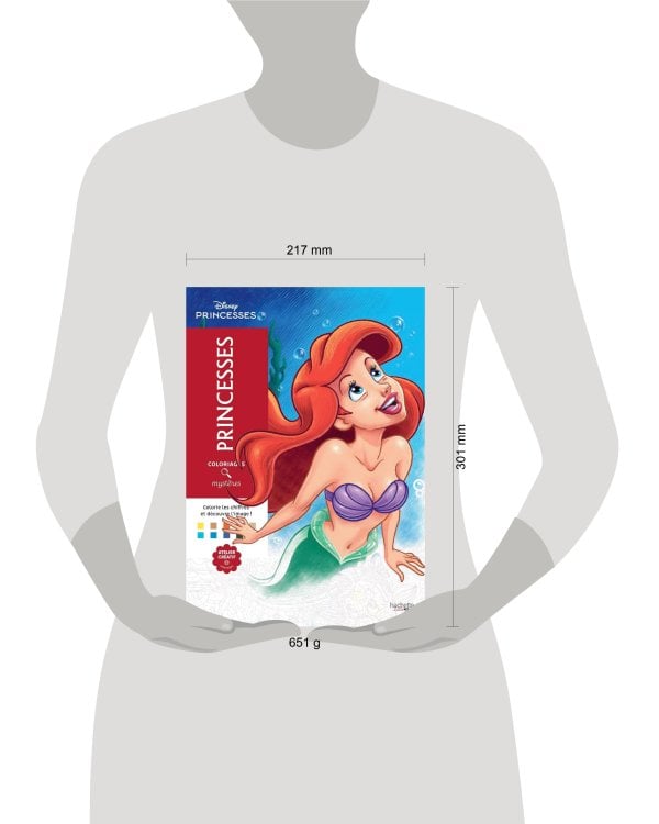 Coloriages mysteres Disney Princesses Раскраска Волшебный мир Диснея Принцессы /Книги на английском языке