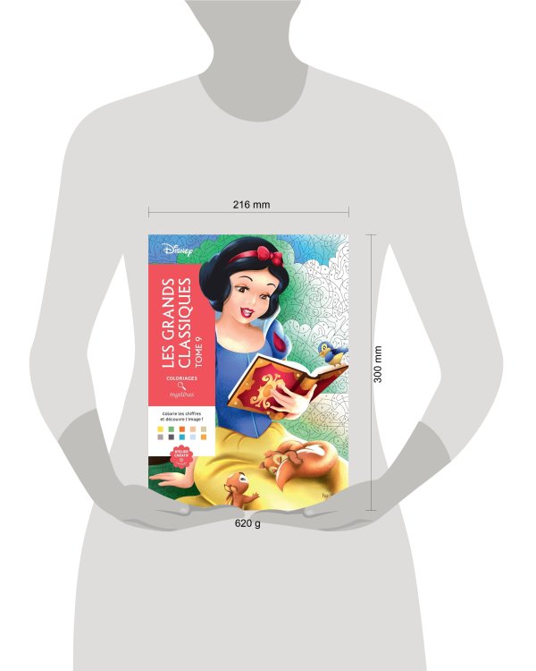 Coloriages mysteres Disney Les grands classiques Tome 9 Раскраска Волшебный мир Диснея Великая классика том 9 /Книги на английском языке