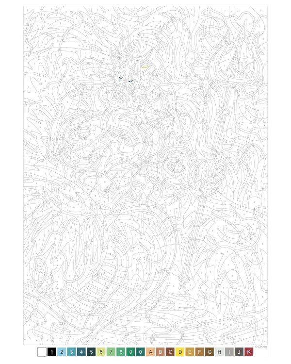 Coloriages mysteres Disney La Petite Sirene Раскраска Волшебный мир Диснея Русалочка /Книги на английском языке