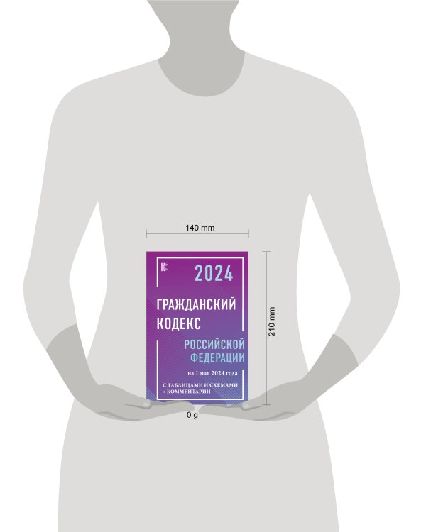 Гражданский кодекс Российской Федерации на 1 мая 2024 года с таблицами и схемами + комментарии