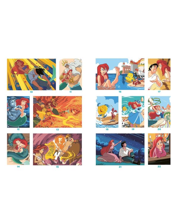 Coloriages mysteres Disney La Petite Sirene Раскраска Волшебный мир Диснея Русалочка /Книги на английском языке