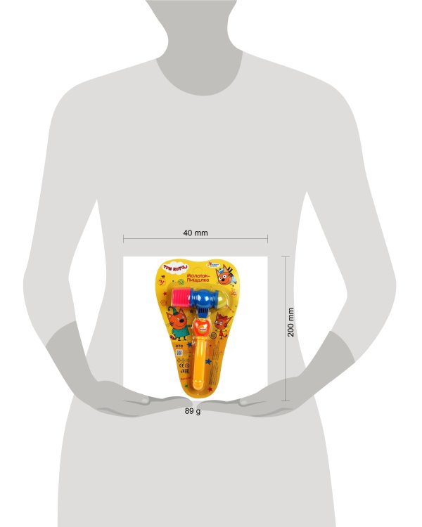 Молоток пищалка Три Кота блист.20*33*5см ИГРАЕМ ВМЕСТЕ в кор.2*96шт