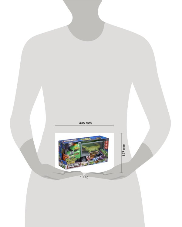 Игрушка со встроенным двигателем для детей Teamsterz «Грузовик с крокодилом MONSTER MOVERZ»