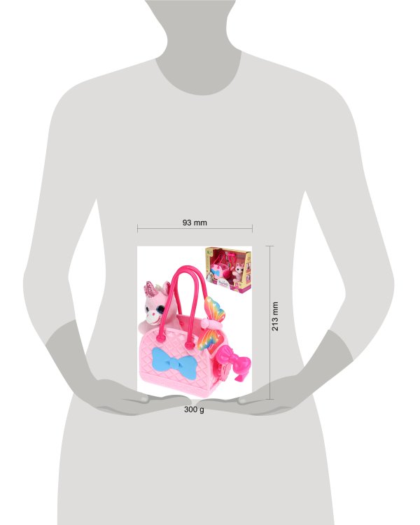 Игрушка мягкая "Единорог в переноске"(аксесс.,цвет-микс) 21*8*24,5 см ( Арт. 2117170)