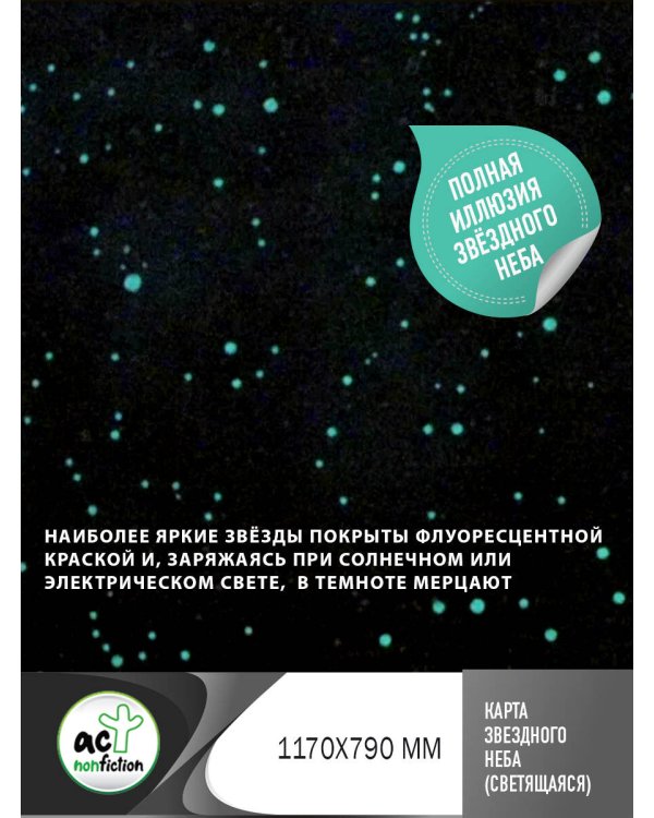 Карта звездного неба (светящаяся) А0 (в тубусе)