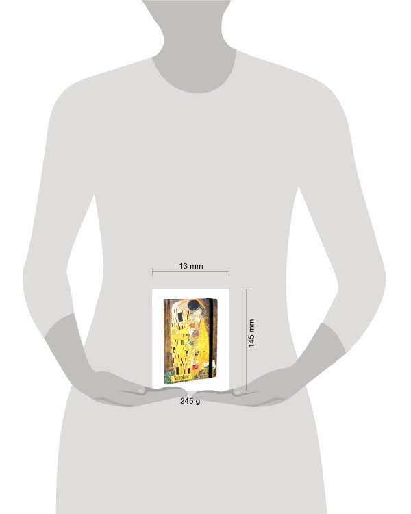 СКЕТЧБУК А5. Густав Климт. ПОЦЕЛУЙ (выб.лак)