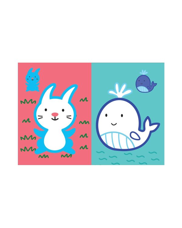 Раскраска с цветным контуром (Кит)