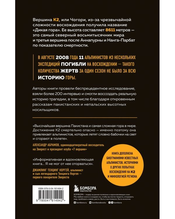 Смертельный спуск. Трагедия на одной из самых сложных вершин мира — К2