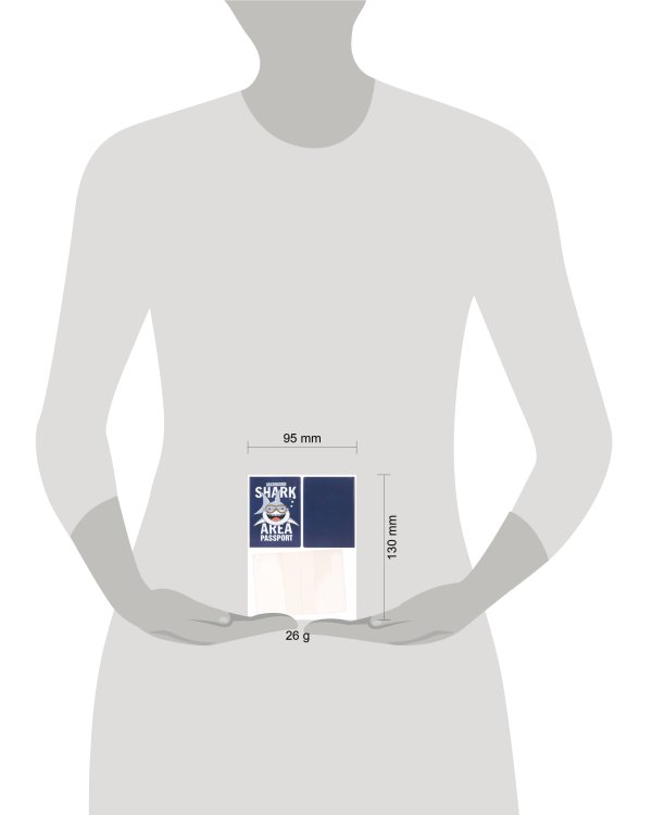 Обложка на паспорт "Акула-улыбака" (ПВХ, slim) ОП-4487