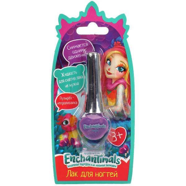 Косметика для девочек ЭНЧЕНТИМАЛС лак для ногтей, фиолетовый, блист МИЛАЯ ЛЕДИ в кор.2*180шт