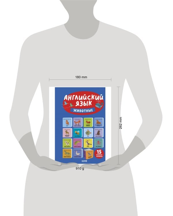Познаем мир вместе. Английский язык. Животные. 15 книжек-кубиков/Уткина О.