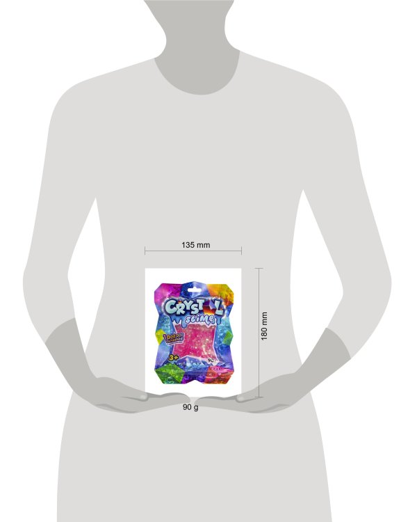 Игрушка ТМ «Slime» Crystal slime, розовый, 90 г