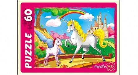 ПАЗЛЫ 60 элементов. ЕДИНОРОГИ (Арт. П60-5915)