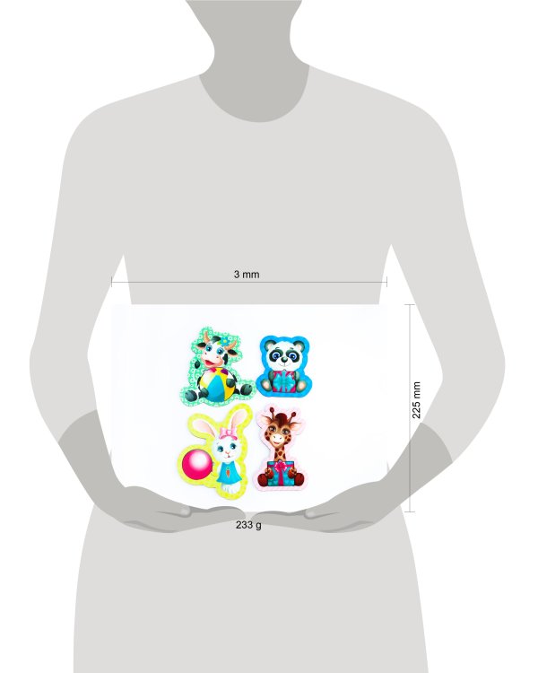 Развивающая игра по методике «Монтессори. Зверята на празднике» 081203