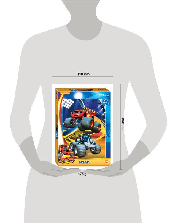 Мозаика "puzzle" 160 "Вспыш  и чудо-машинки" (Никелодеон)