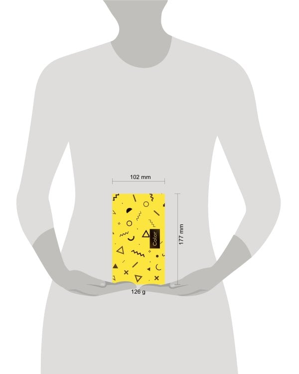 Планер недатированный (желтый). 95х170, твердая обложка, фольга, 96 стр.