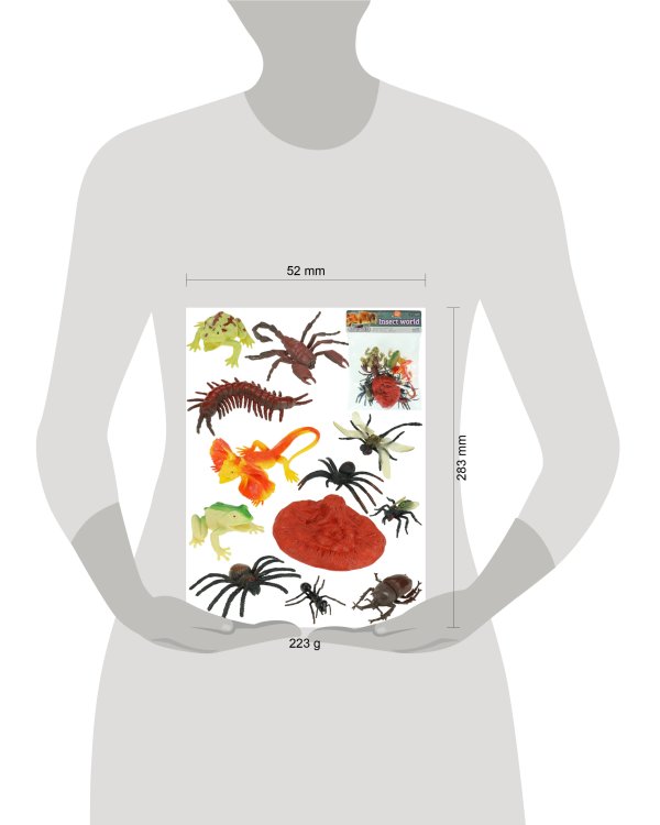 Насекомые 2 (микс, 12 фигур в пакете) (27,0х22,0х4,0 см) ( Арт. 2282525)