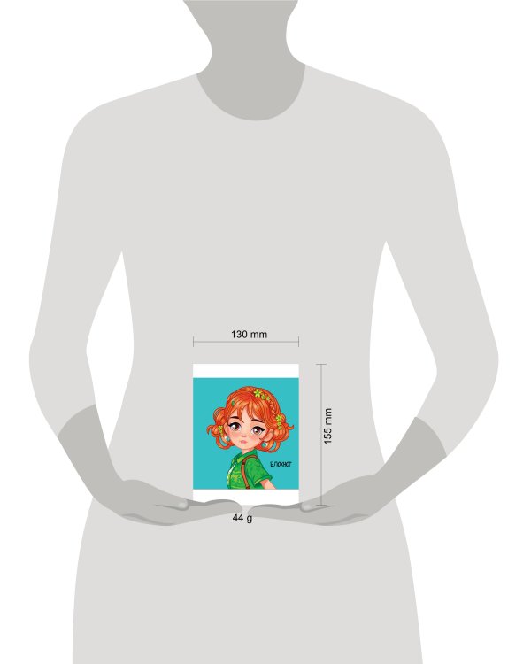 MyArt. БЛОКНОТ в клетку Мой мини блокнот. Голубой