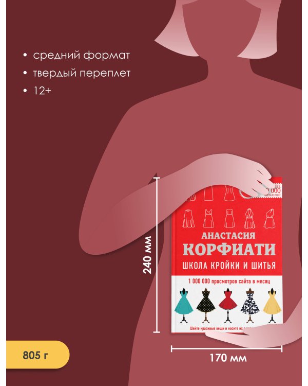 Школа кройки и шитья Анастасии Корфиати. Обновленное издание