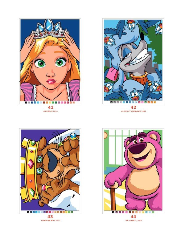 Coloriages mysteres Disney Les grands classiques Tome 4 Раскраска Волшебный мир Диснея Великая классика том 4  /Книги на английском языке