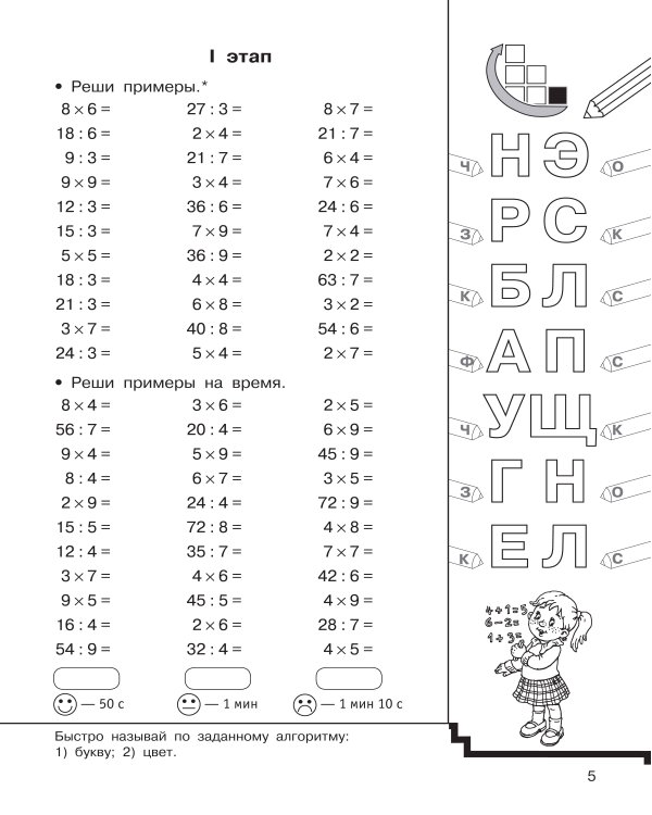 Табличное и внетабличное умножение и деление