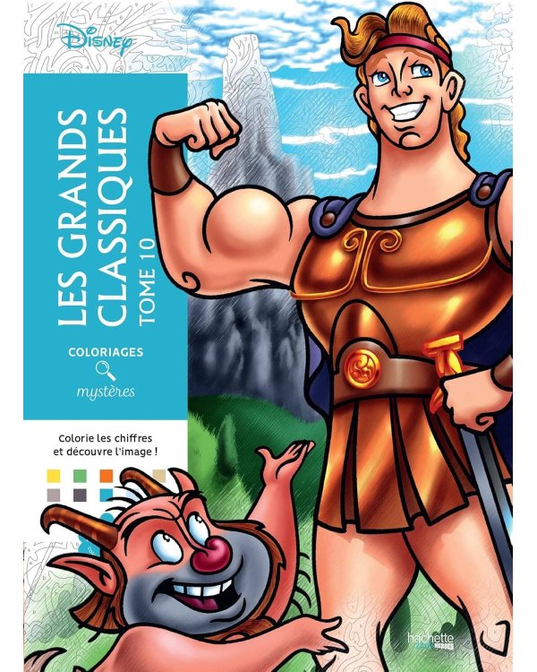 Coloriages mysteres Disney Les grands classiques Tome 10 Раскраска Волшебный мир Диснея Великая классика том 10 /Книги на английском языке