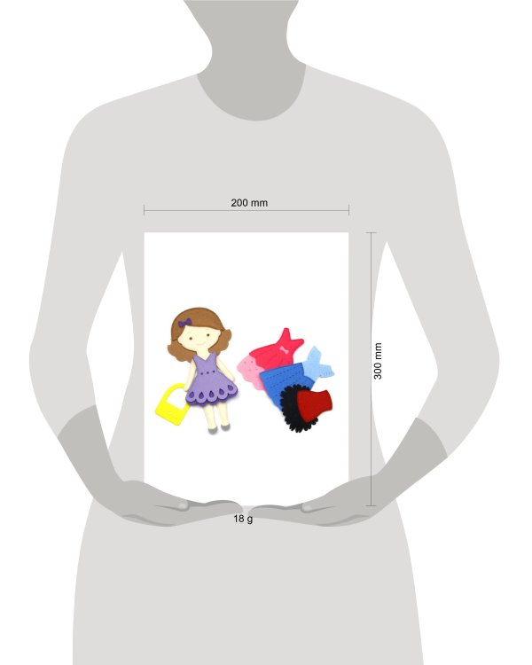Игровой набор «Одень куклу. Маленькая модница» (Фетр), 1701003