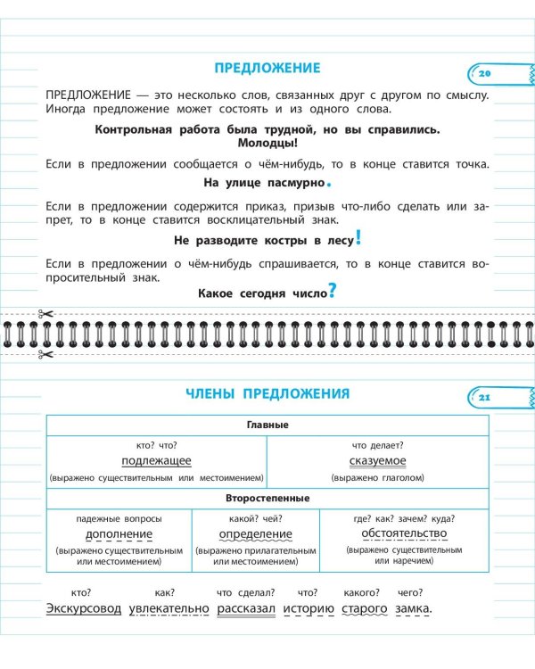 Все правила математики и русского языка. 2 класс
