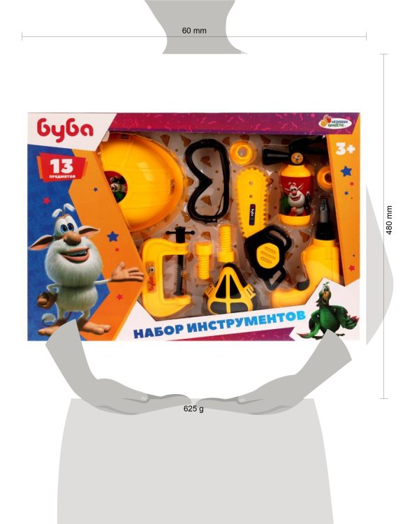 Набор инструментов БУБА кор.48*35*6см ИГРАЕМ ВМЕСТЕ в кор.2*12шт