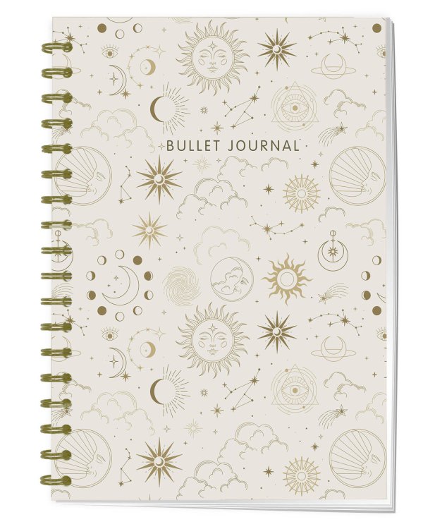 Блокнот в точку: Bullet Journal (эзотерический светлый, 120 c., пружина)