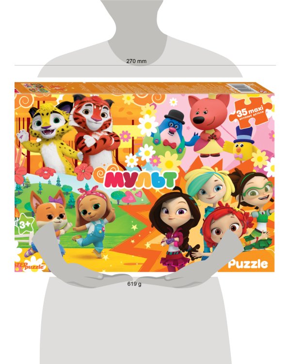 Мозаика  "puzzle"  35 MAXI  "Сказочный патруль  и  др. Мульт"  (0+ Медиа)