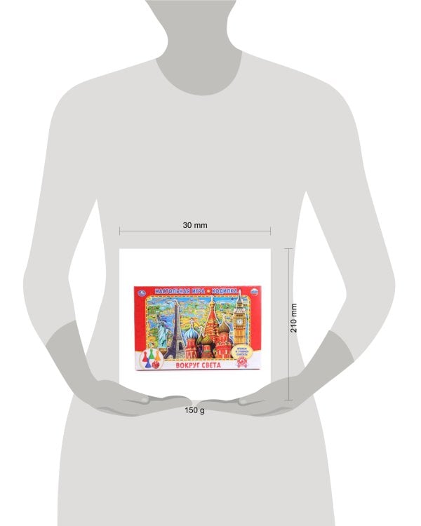 НАСТОЛЬНАЯ ИГРА-ХОДИЛКА "УМКА" ВОКРУГ СВЕТА. В КОР. в кор.20шт