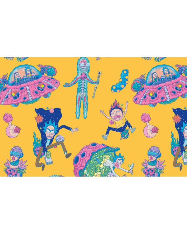 Кардхолдер. Рик и Морти (в форме книжки, 215х65 мм, желтый)