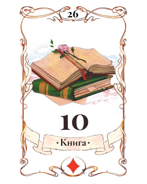 Легендарное таро Ленорман. Мини. 36 карт + 4 дополнительные