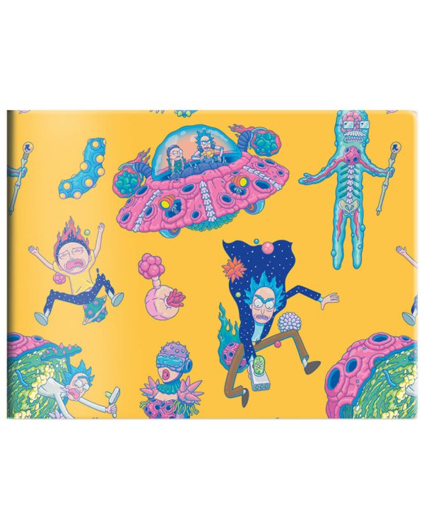 Кардхолдер. Рик и Морти (в форме книжки, 215х65 мм, желтый)