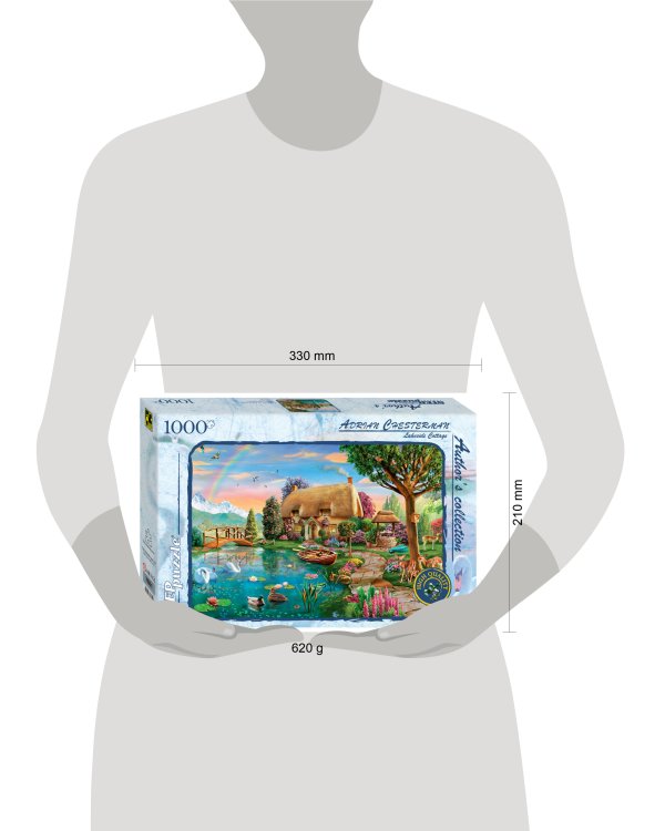 Мозаика "puzzle" 1000 "Коттедж на берегу озера" (Авторская коллекция)