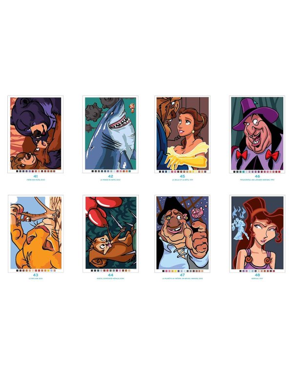 Coloriages mysteres Disney Les grands classiques Раскраска Волшебный мир Диснея Великая классика /Книги на английском языке