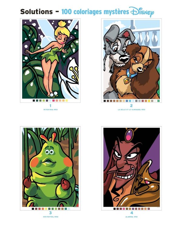 Coloriages mysteres Disney Les grands classiques Раскраска Волшебный мир Диснея Великая классика /Книги на английском языке