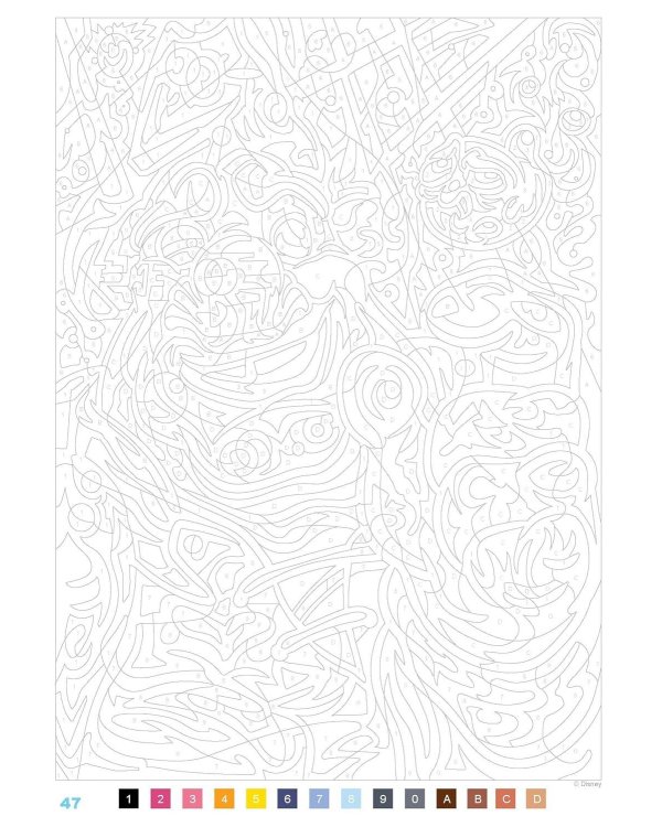 Coloriages mysteres Disney Les grands classiques Раскраска Волшебный мир Диснея Великая классика /Книги на английском языке