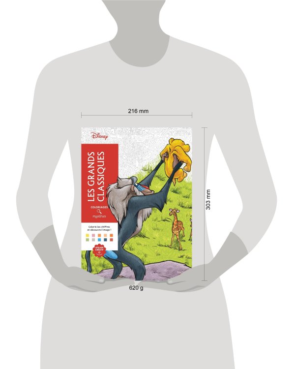 Coloriages mysteres Disney Les grands classiques Раскраска Волшебный мир Диснея Великая классика /Книги на английском языке