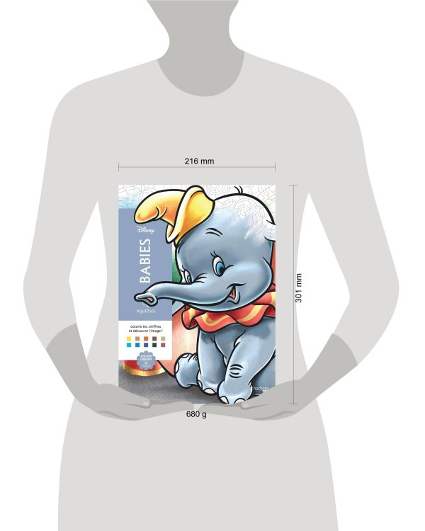 Coloriages mysteres Disney Babies Раскраска Волшебный мир Диснея Малыши /Книги на английском языке