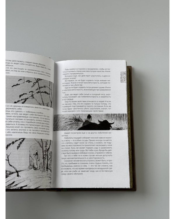 Чжуан-Цзы. Искусство побеждать: В переводе и с комментариями Б. Виногродского. Книга в коллекционном кожаном переплете ручной работы с тремя видами тиснения