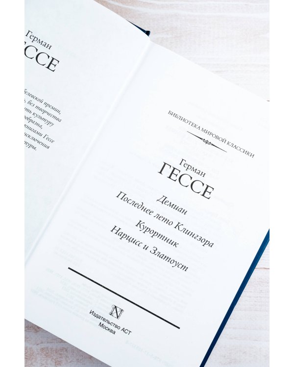 Демиан. Последнее лето Клингзора. Курортник. Нарцисс и Златоуст