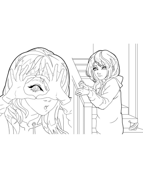 Зайчик. Раскраска